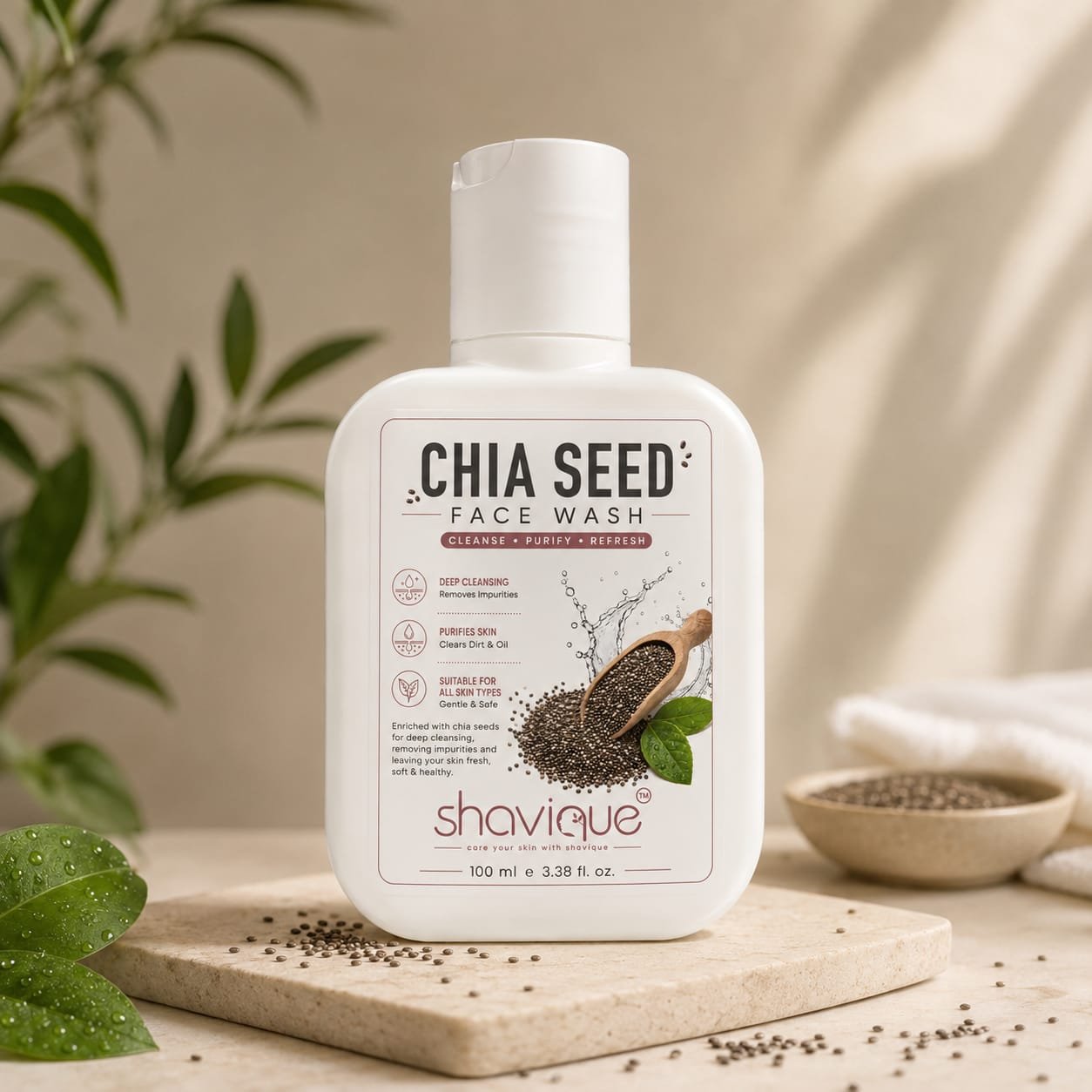 Shavique Chia Seed Facewash