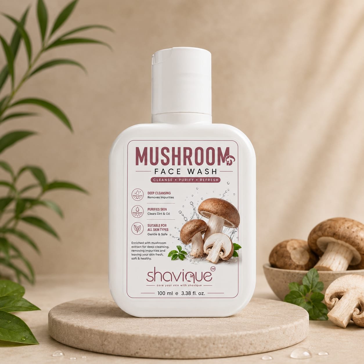 Shavique Mushroom Facewash